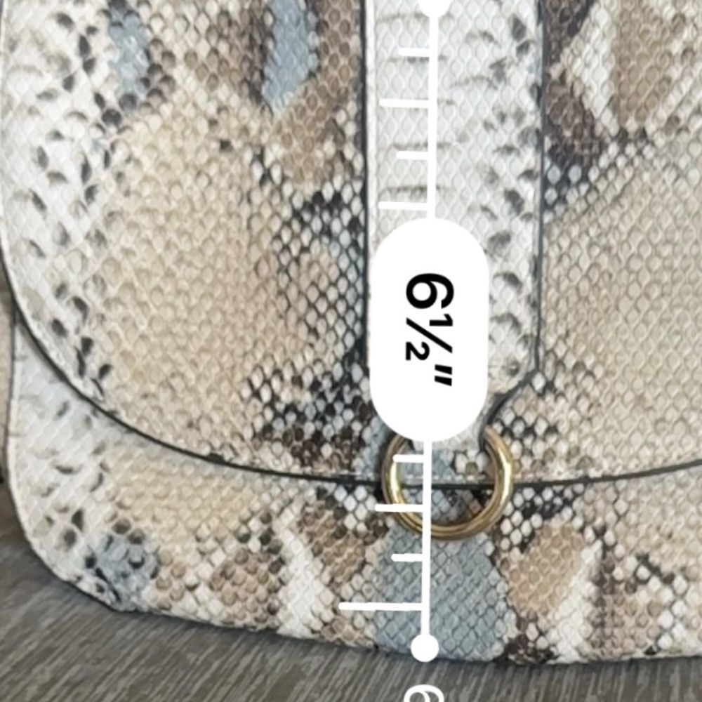 Justfab Python Print Shoulder Bag Size Small-EUC - Picture 7 of 8